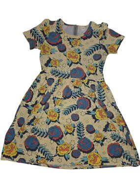 LuLaRoe Amelia Dress - Edgy Floral & Stars